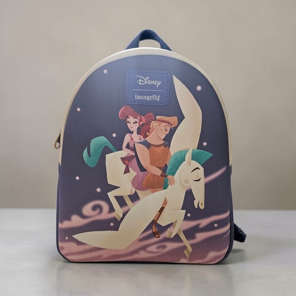 Disney Loungefly Hercules Meg Pegasus Mini Backpack NWT Rare Pastel Fantasy - Picture 2 of 5